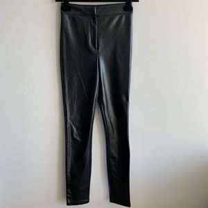 Aritzia Command Vegan Leather Pant - Black